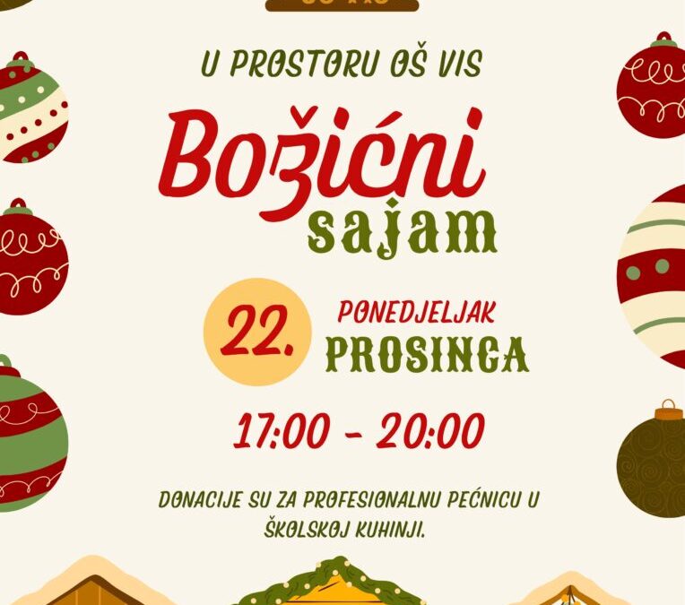 Božićni sajam 22. prosinca 2025.