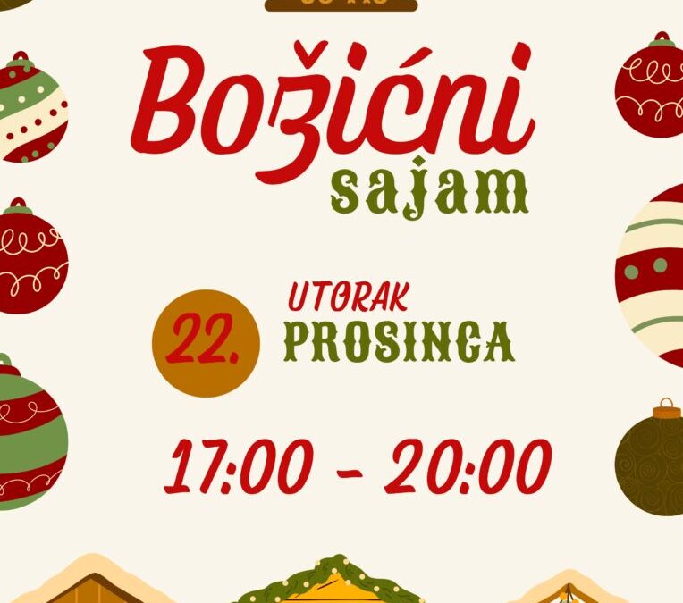 Božićni sajam 22. prosinca 2025.